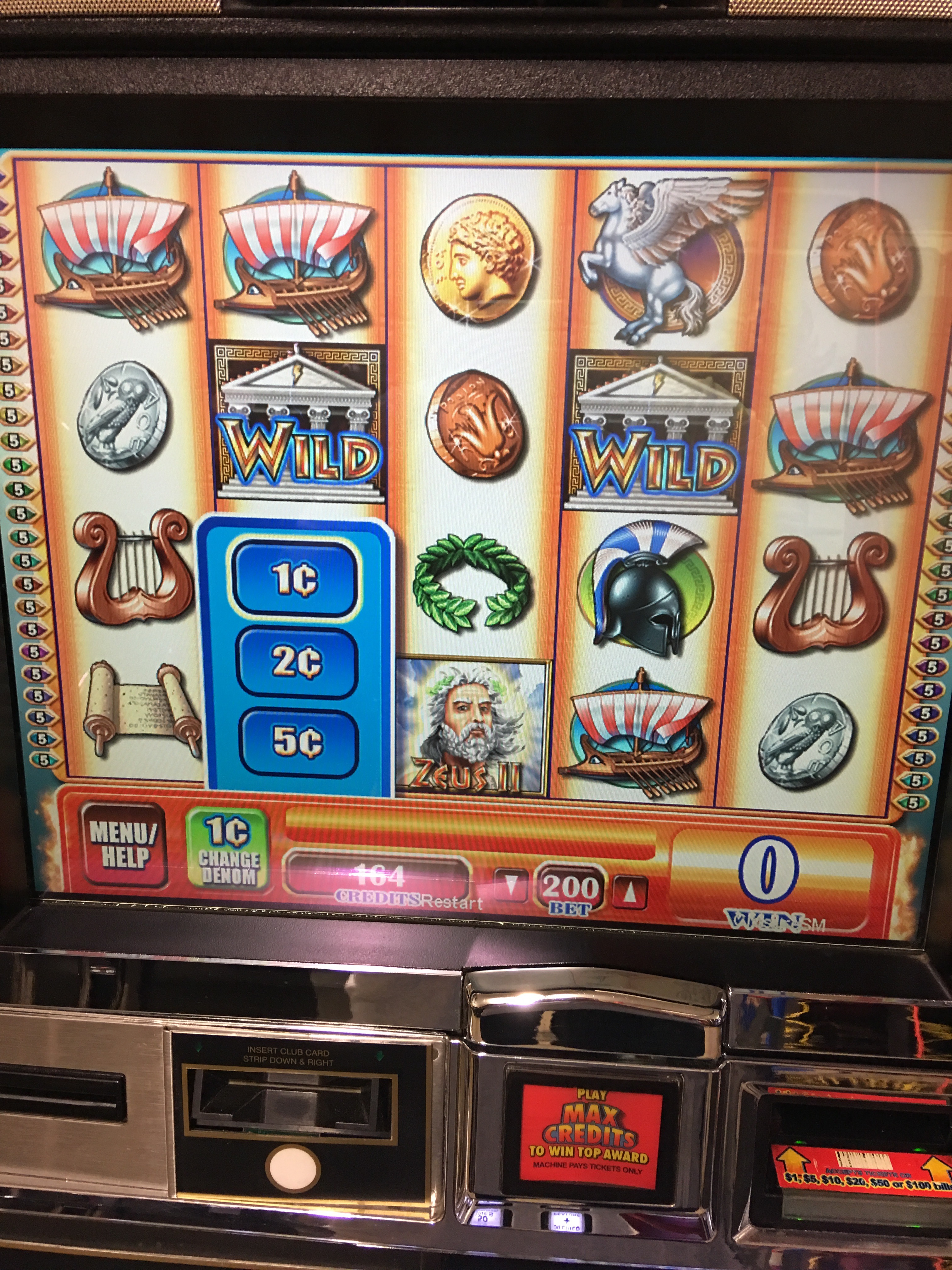 zeus slot machine big win